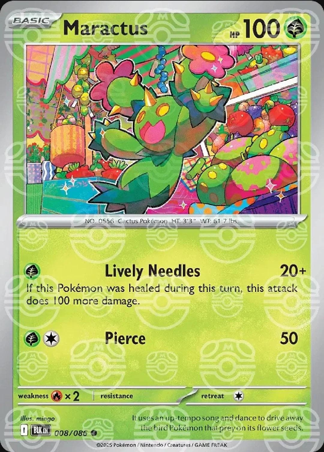Maractus [Master Ball] #8 — Pokemon Black Bolt