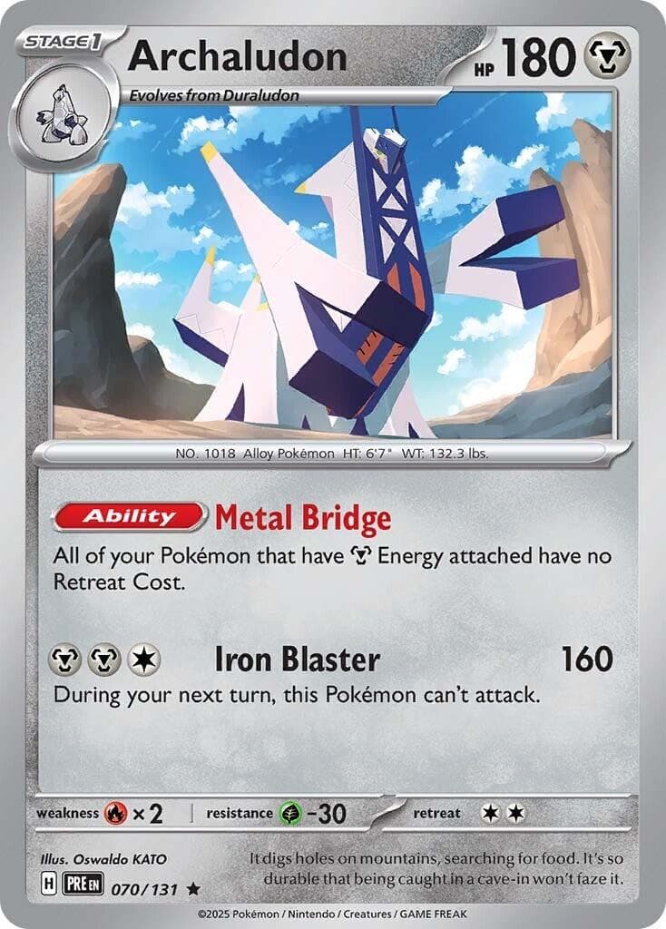 Archaludon #70 — Pokemon Prismatic Evolutions