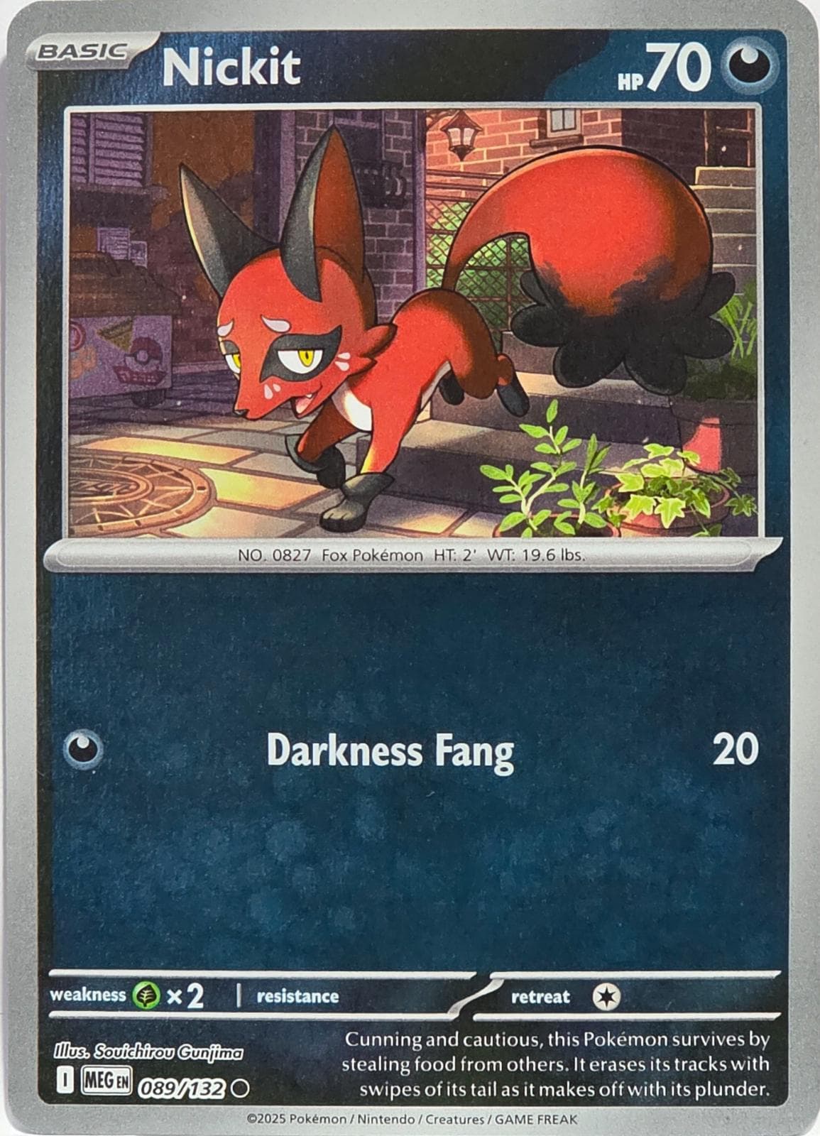 Nickit [Reverse Holo] #89 — Pokemon Mega Evolution