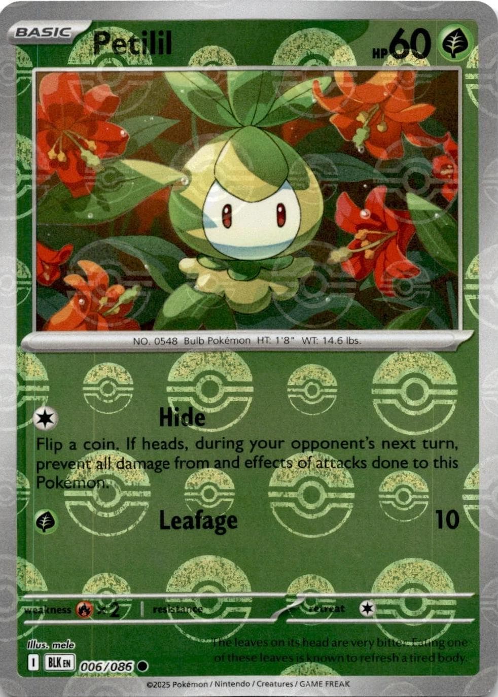 Petilil [Poke Ball] #6 — Pokemon Black Bolt