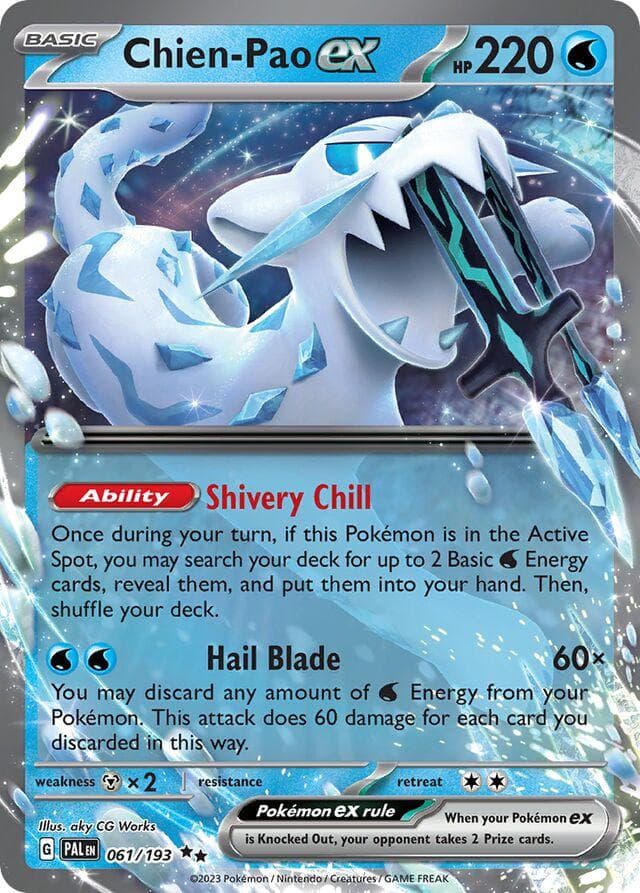 Chien-Pao ex #61 — Pokemon Paldea Evolved