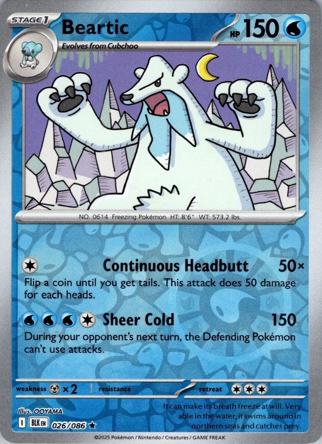 Beartic [Reverse] #26 — Pokemon Black Bolt