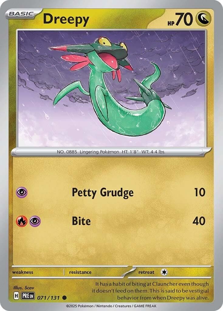 Dreepy #71 — Pokemon Prismatic Evolutions