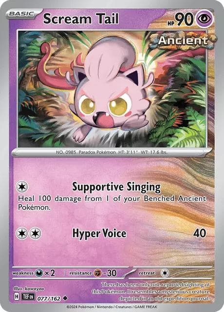 Scream Tail [Cosmos Holo] #77 — Pokemon Temporal Forces