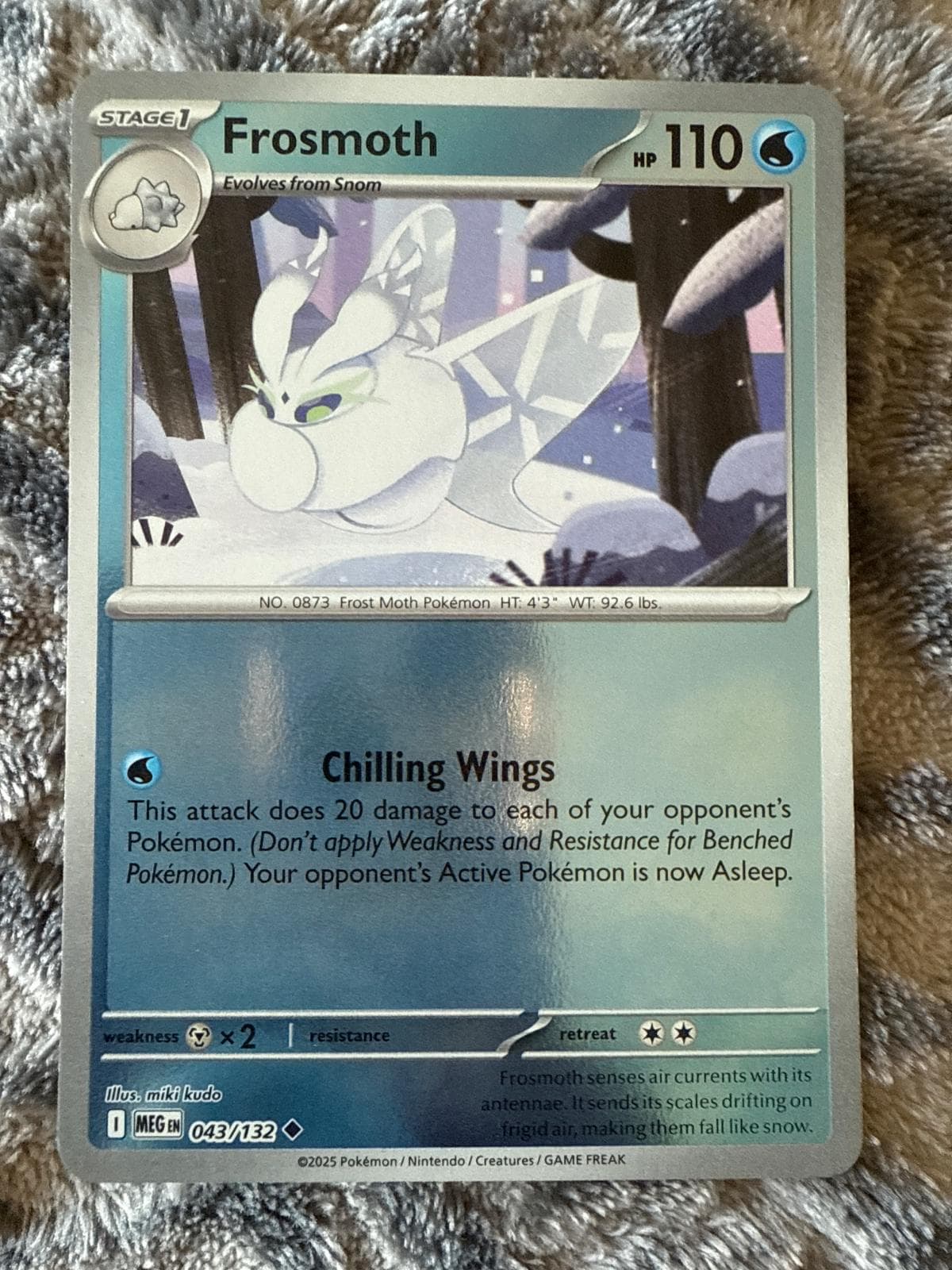 Frosmoth [Reverse Holo] #43 — Pokemon Mega Evolution