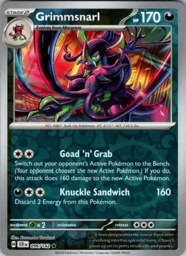 Grimmsnarl [Reverse Holo] #96 — Pokemon Stellar Crown