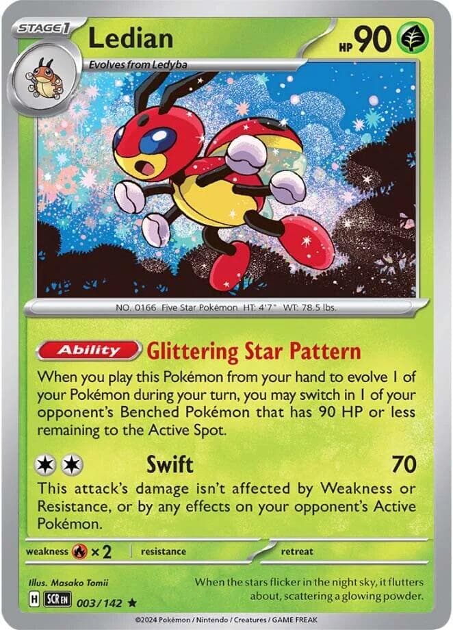 Ledian [Holo] #3 — Pokemon Stellar Crown