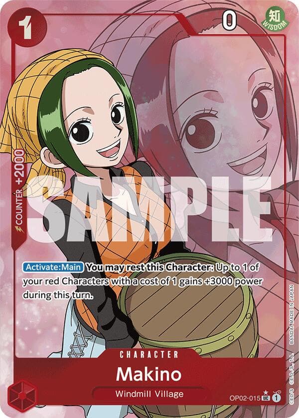 Makino [Full Art PRB01] OP02-015 — One Piece Paramount War