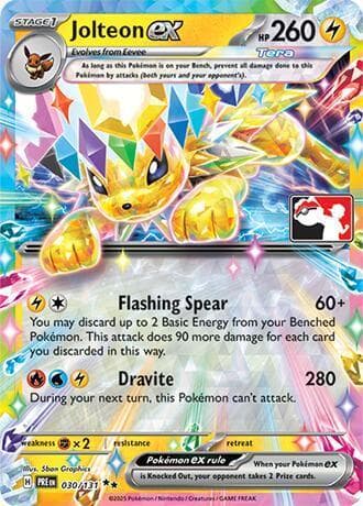 Jolteon Ex [Prize Pack] #30 — Pokemon Prismatic Evolutions