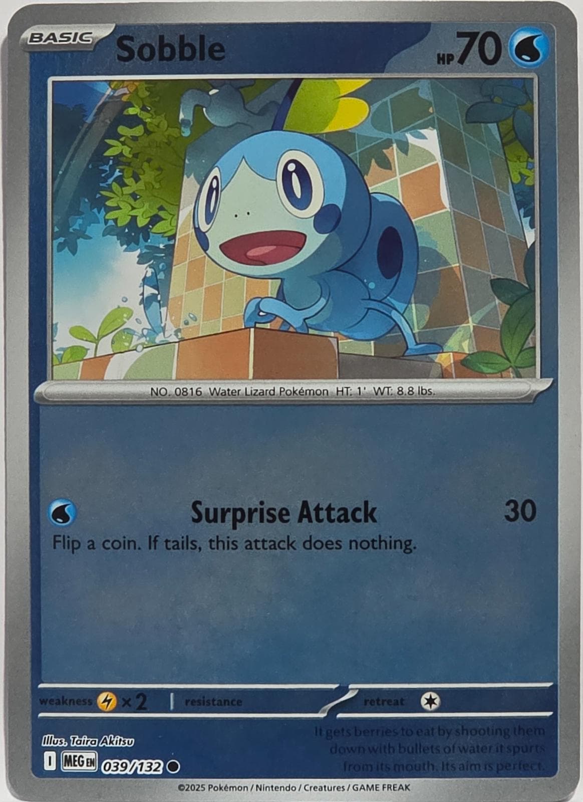 Sobble [Reverse Holo] #39 — Pokemon Mega Evolution