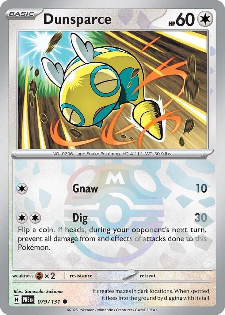 Dunsparce [Master Ball] #79 — Pokemon Prismatic Evolutions