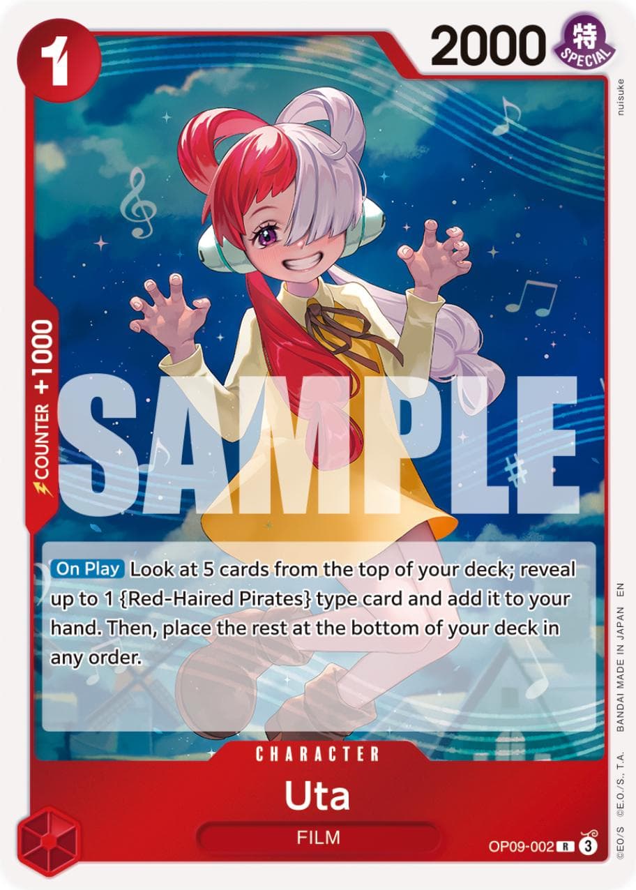 Uta [PRB-02] OP09-002 — One Piece Premium Booster 2