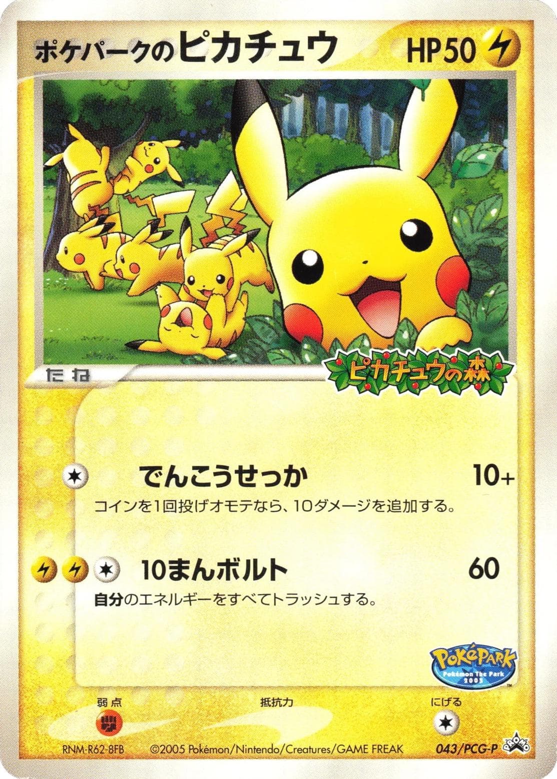 PokePark's Pikachu #43/PCG-P — Pokemon Japanese Promo