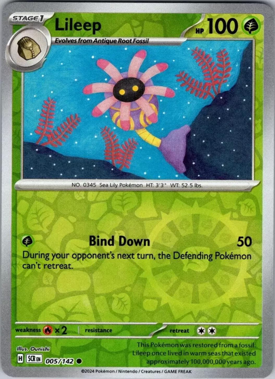Lileep [Reverse Holo] #5 — Pokemon Stellar Crown
