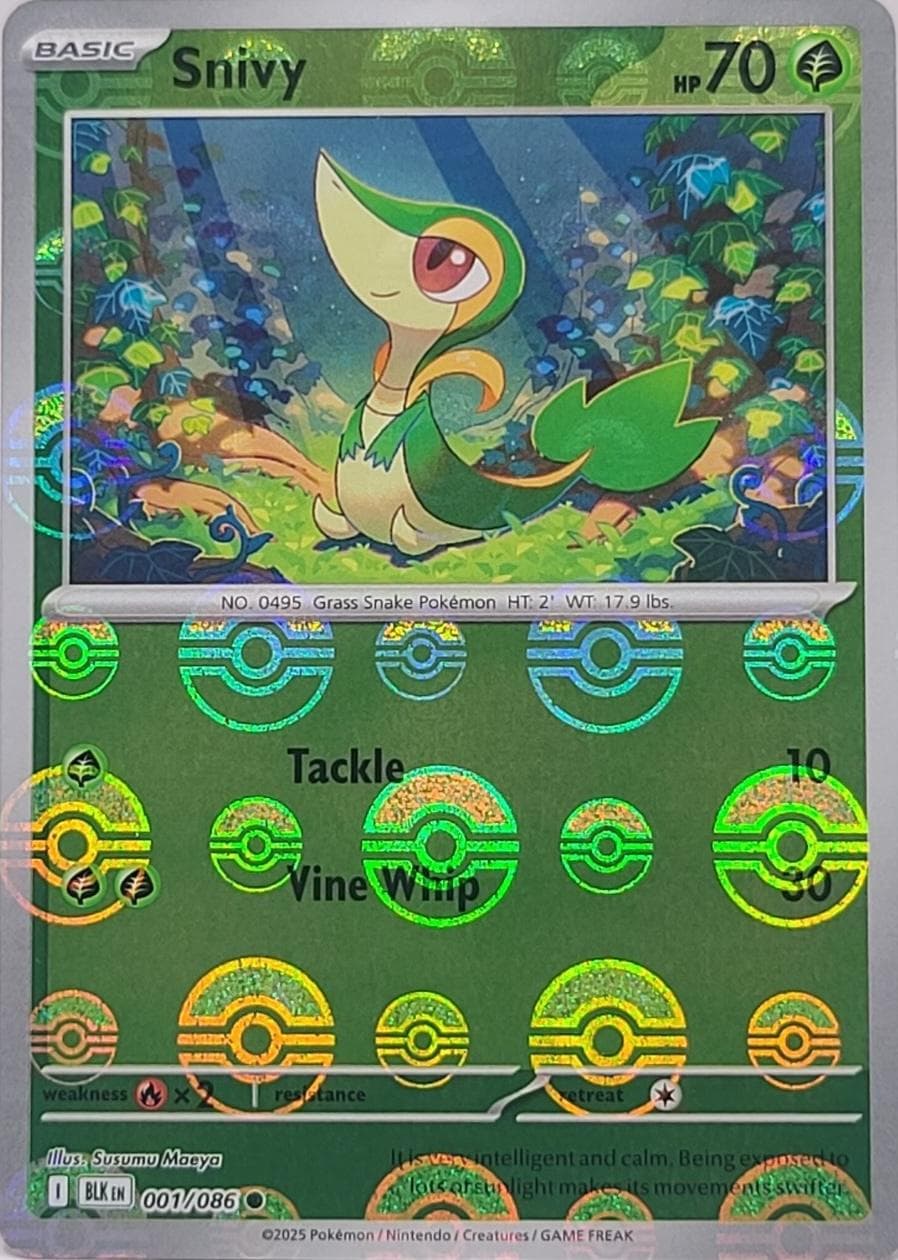 Snivy [Poke Ball] #1 — Pokemon Black Bolt