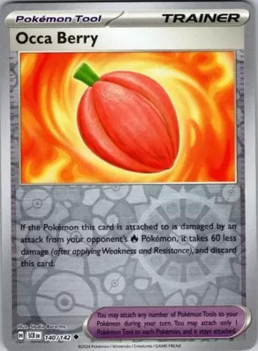 Occa Berry [Reverse Holo] #140 — Pokemon Stellar Crown