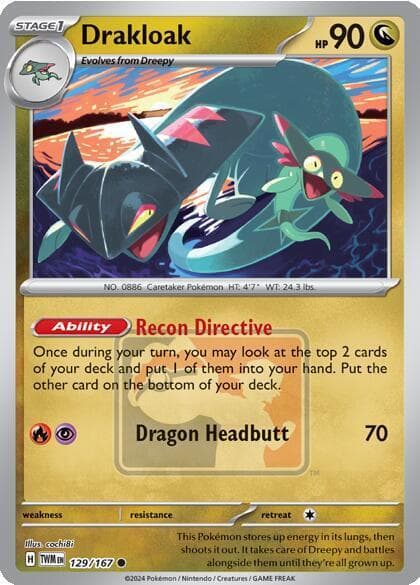 Drakloak [League Promo] #129 — Pokemon Twilight Masquerade