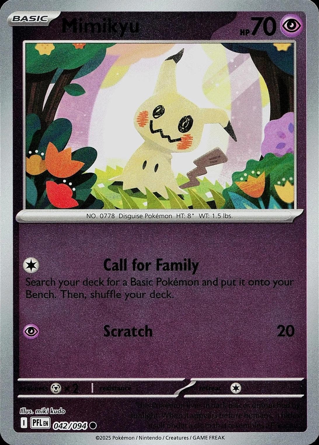 Mimikyu [Reverse Holo] #42 — Pokemon Phantasmal Flames