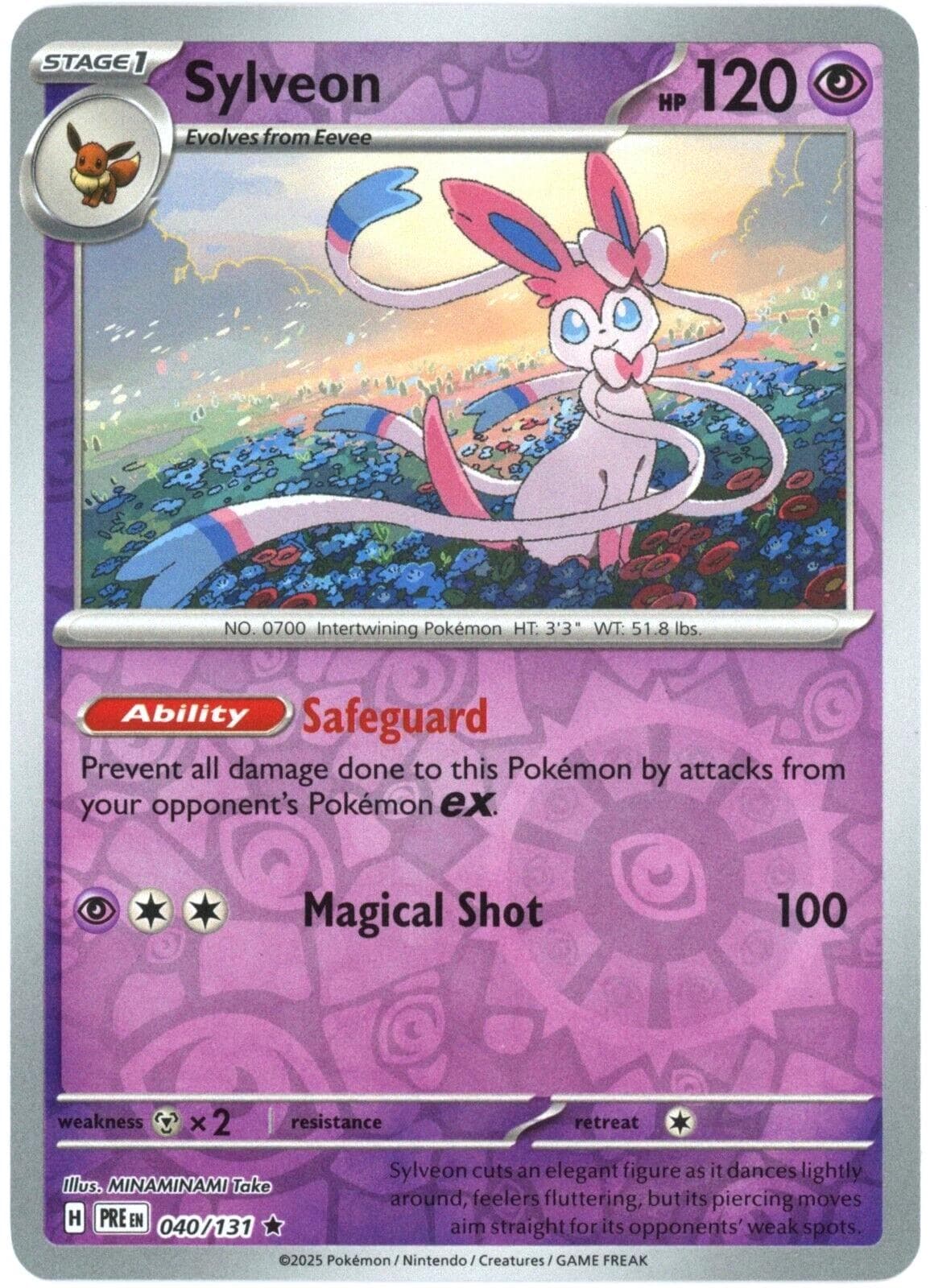 Sylveon [Reverse] #40 — Pokemon Prismatic Evolutions