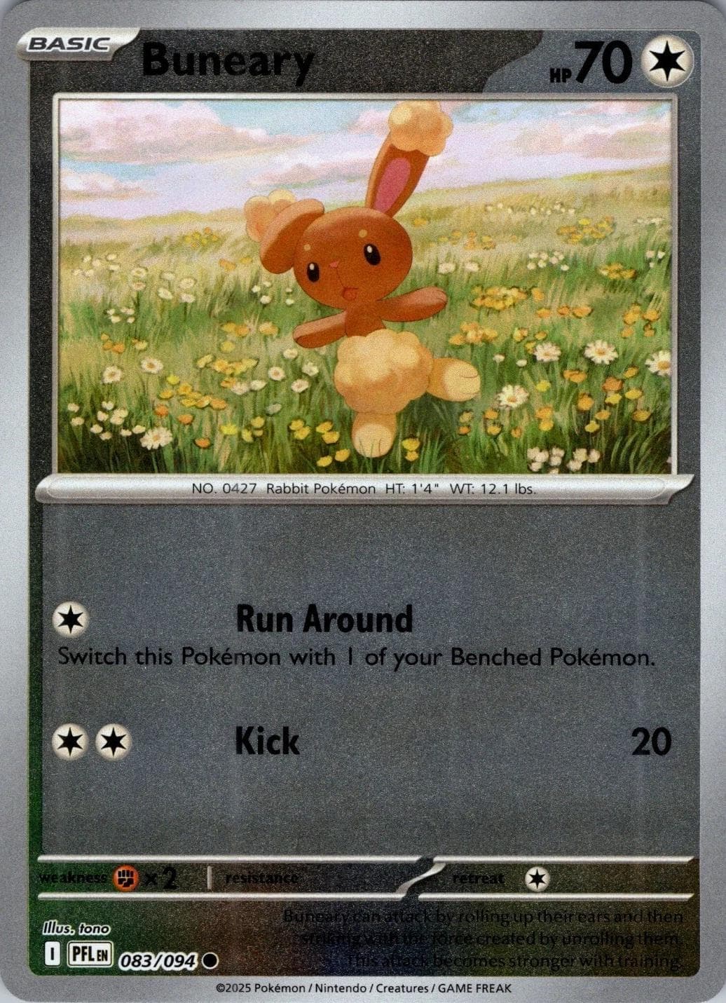 Buneary [Reverse Holo] #83 — Pokemon Phantasmal Flames