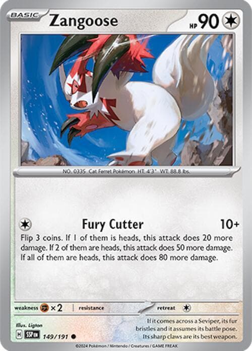 Zangoose #149 — Pokemon Surging Sparks