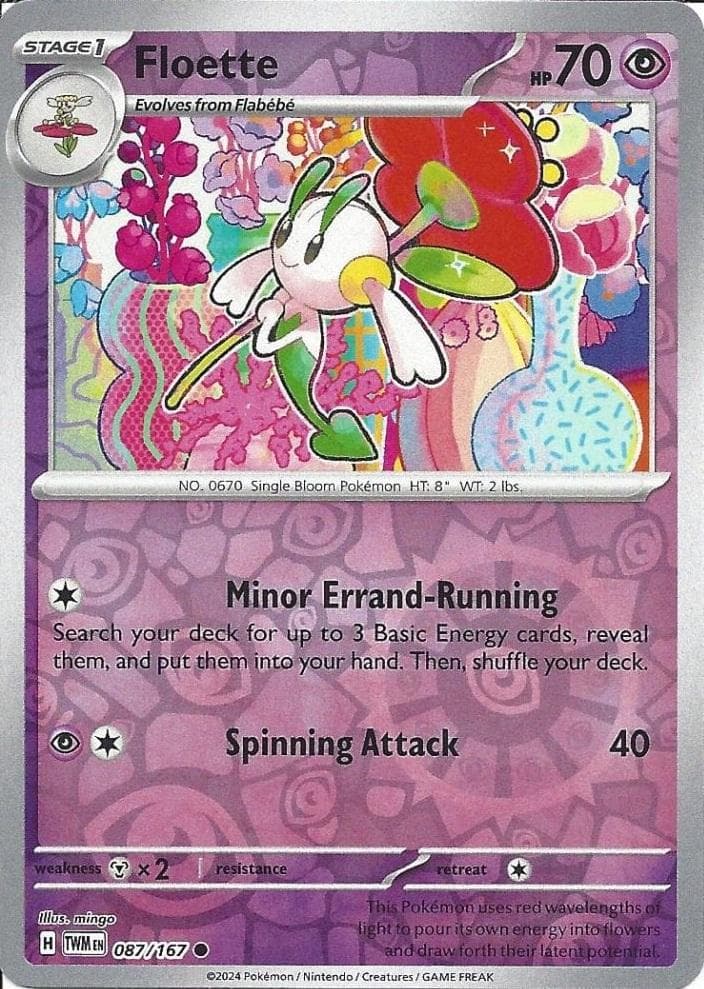 Floette [Reverse Holo] #87 — Pokemon Twilight Masquerade