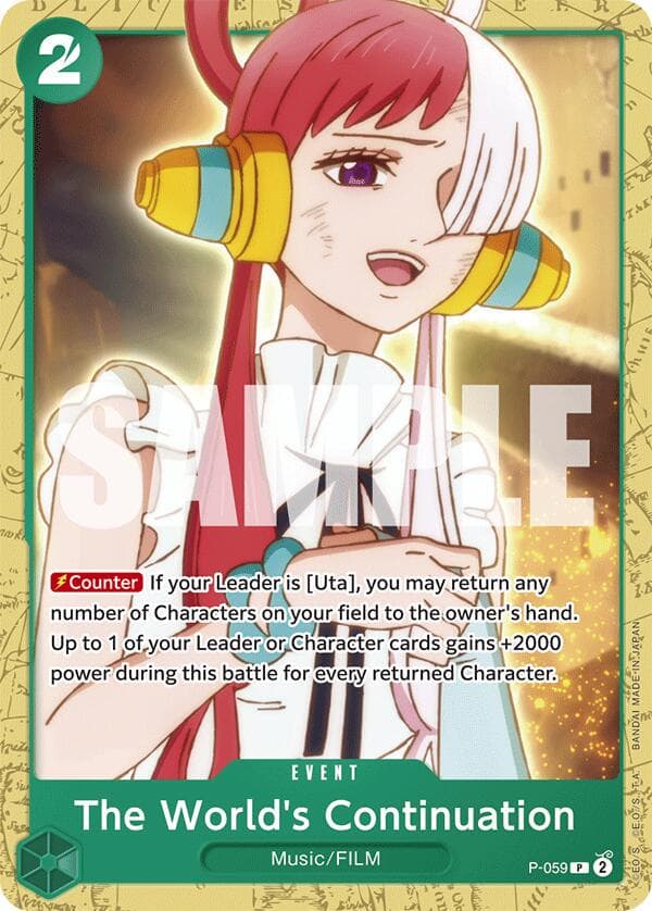 The World's Continuation [Uta Battle Deck] P-059 — One Piece Promo