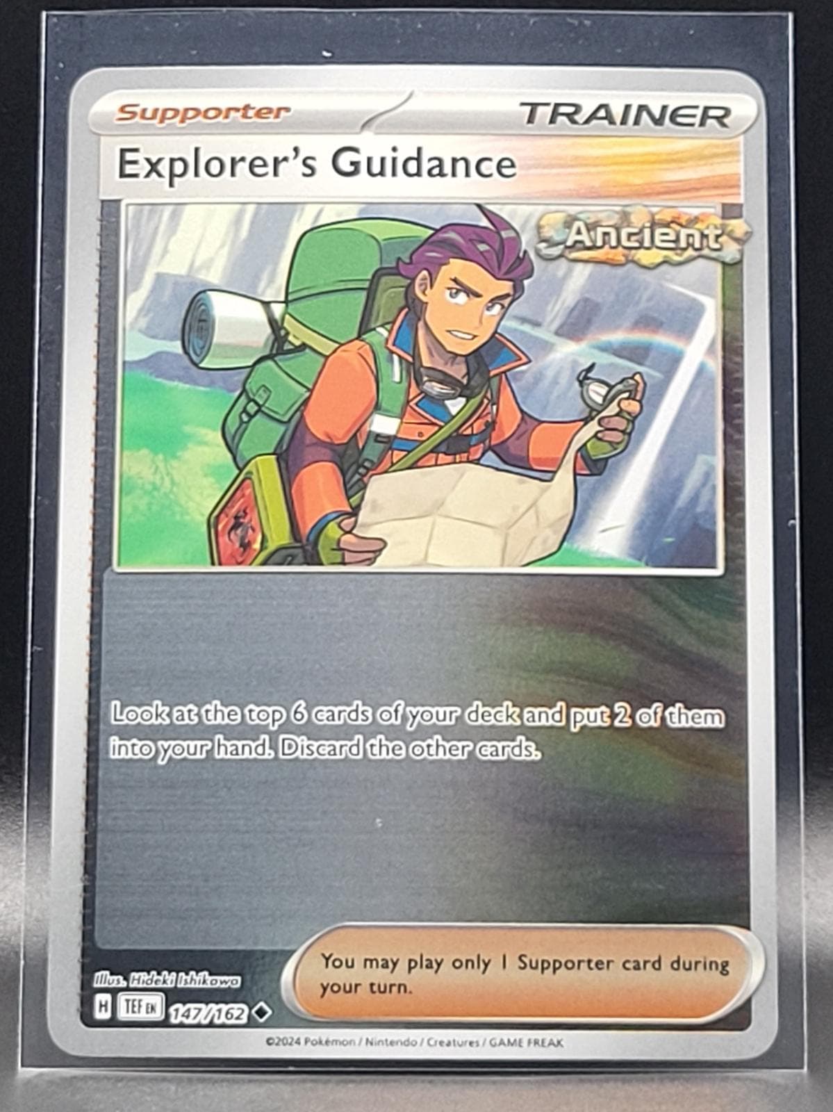 Explorer's Guidance [Reverse Holo] #147 — Pokemon Temporal Forces