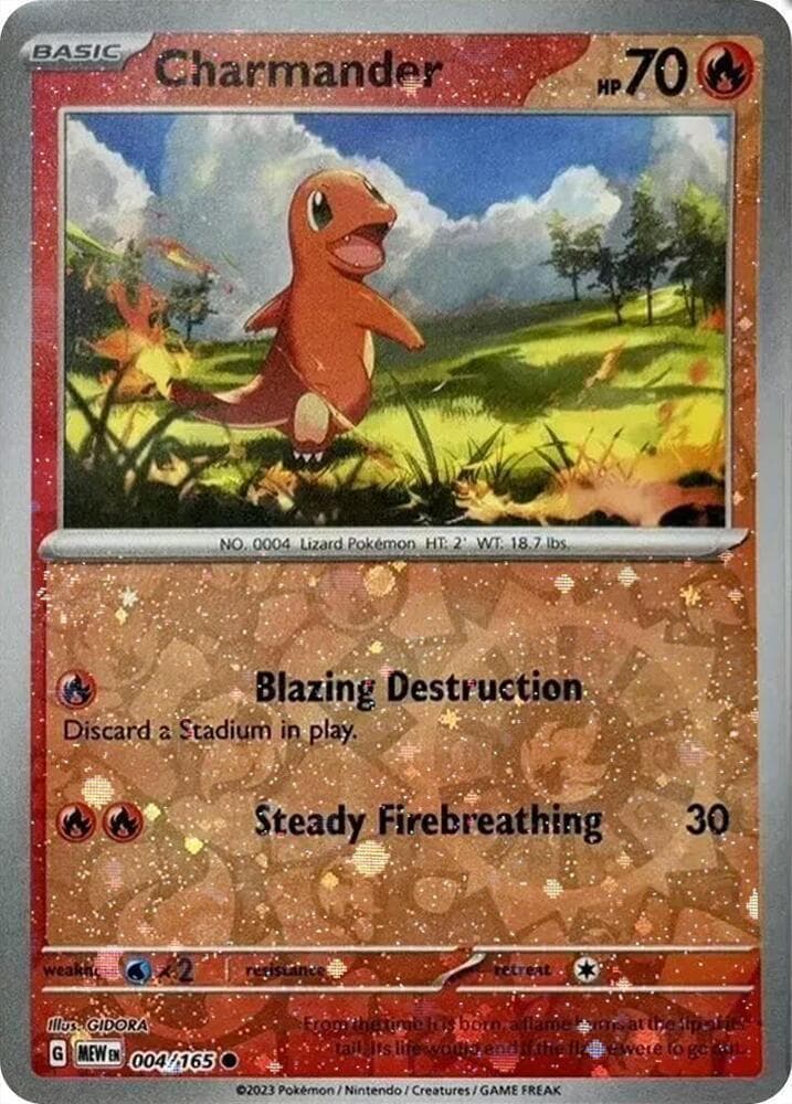 Charmander [Reverse Holo Cosmos] #4 — Pokemon Scarlet & Violet 151