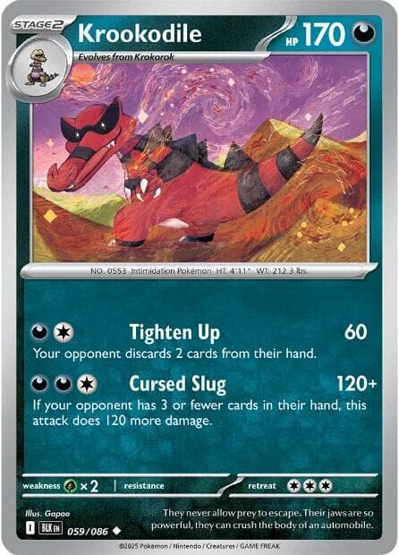 Krookodile #59 — Pokemon Black Bolt