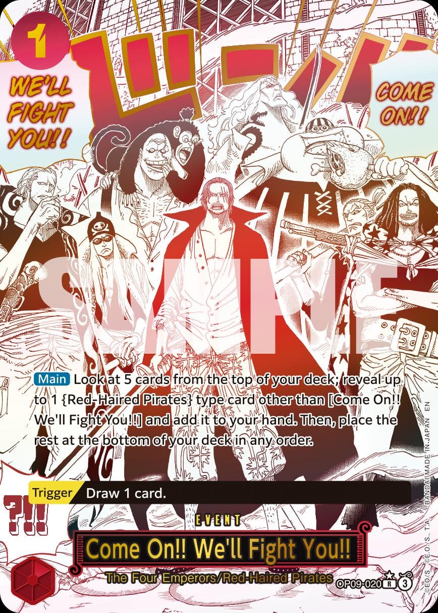 Come On!! We'Ll Fight You!! [Alternate Art PRB-02] OP09-020 — One Piece Premium Booster 2