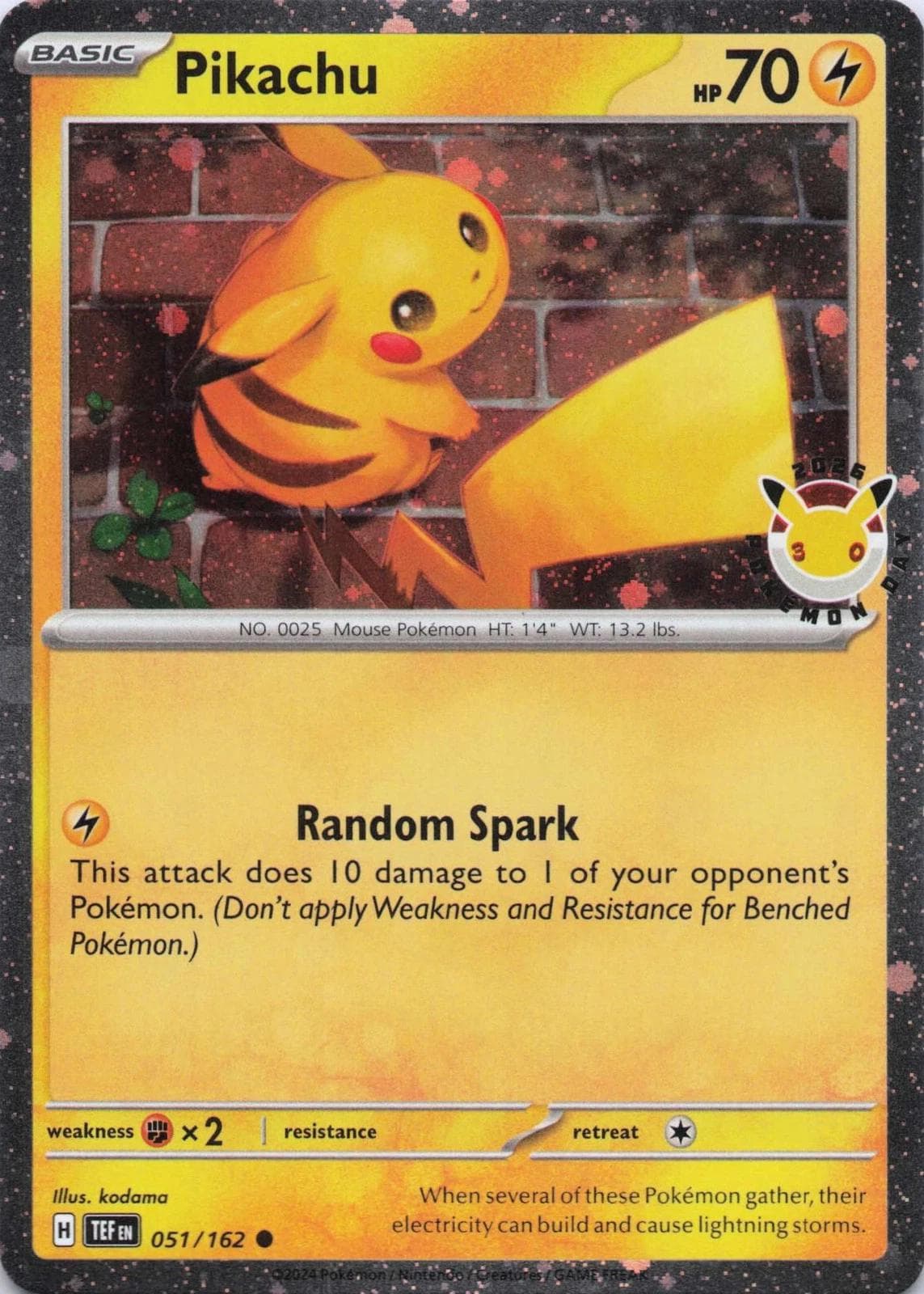 Pikachu [2026 Pokemon Day] #51 — Pokemon Temporal Forces