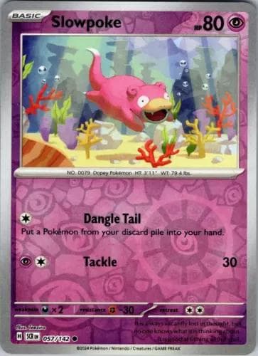 Slowpoke [Reverse Holo] #57 — Pokemon Stellar Crown