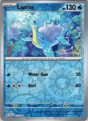 Lapras [Reverse Holo] #31 — Pokemon Stellar Crown
