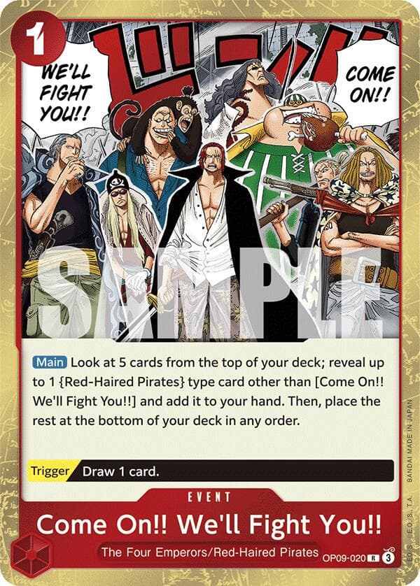 Come On!! We'll Fight You!! [Foil] OP09-020 — One Piece Emperors in the New World