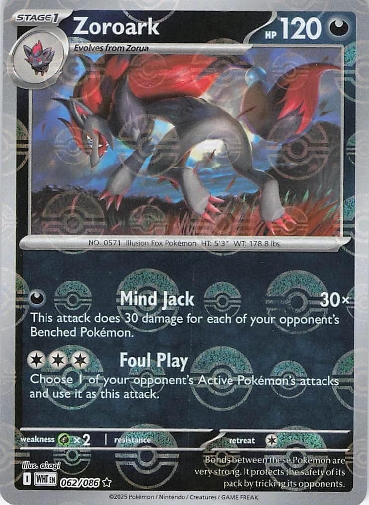 Zoroark [Poke Ball] #62 — Pokemon White Flare