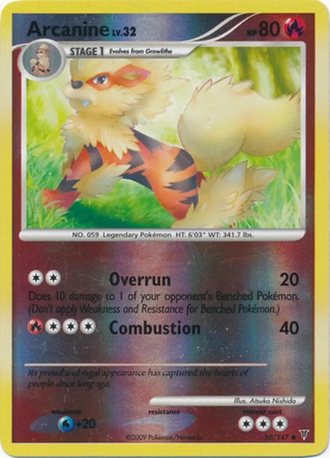 Arcanine [Reverse Holo] #50 — Pokemon Supreme Victors
