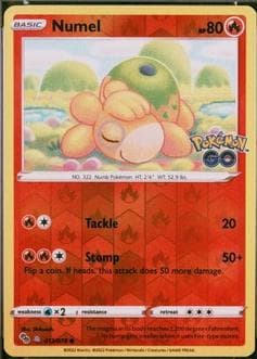Numel [Ditto Reverse Holo] #13 — Pokemon Go