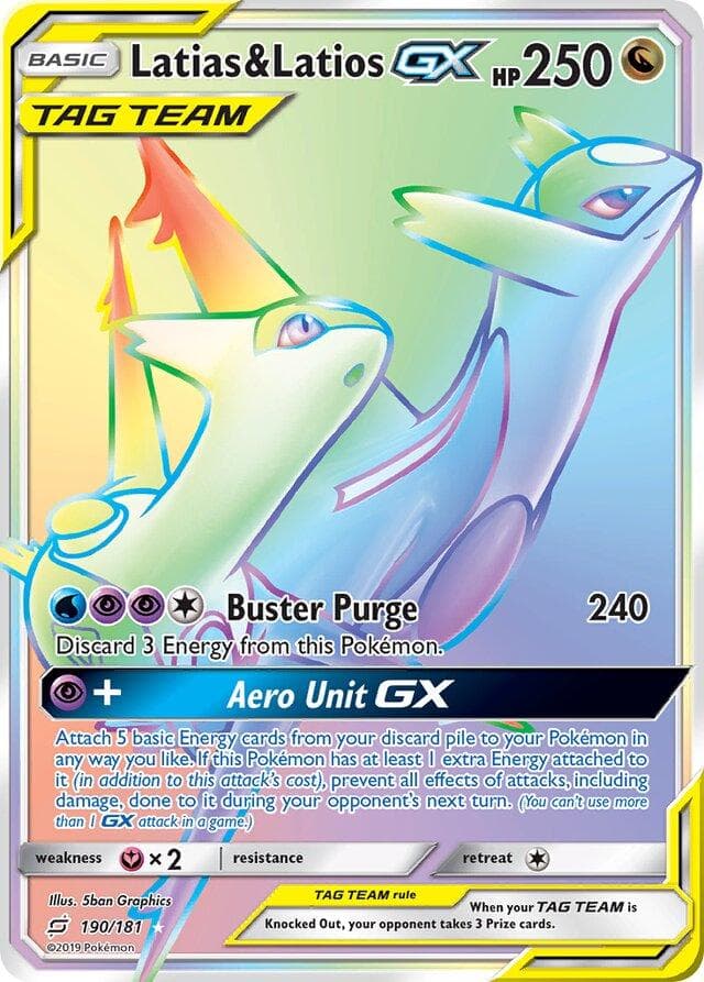 Latias & Latios GX #190 — Pokemon Team Up