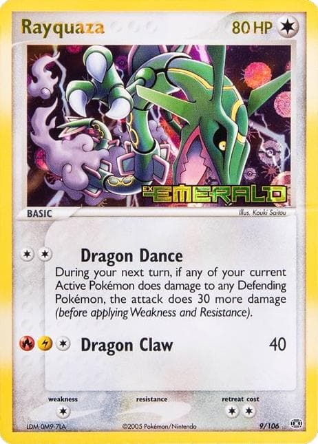 Rayquaza [Reverse Holo] #9 — Pokemon Emerald