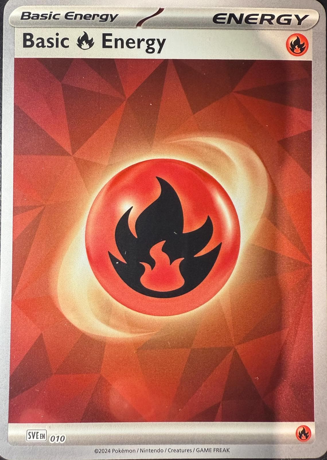 Basic Fire Energy [Holo] #10 — Pokemon Scarlet & Violet Energy