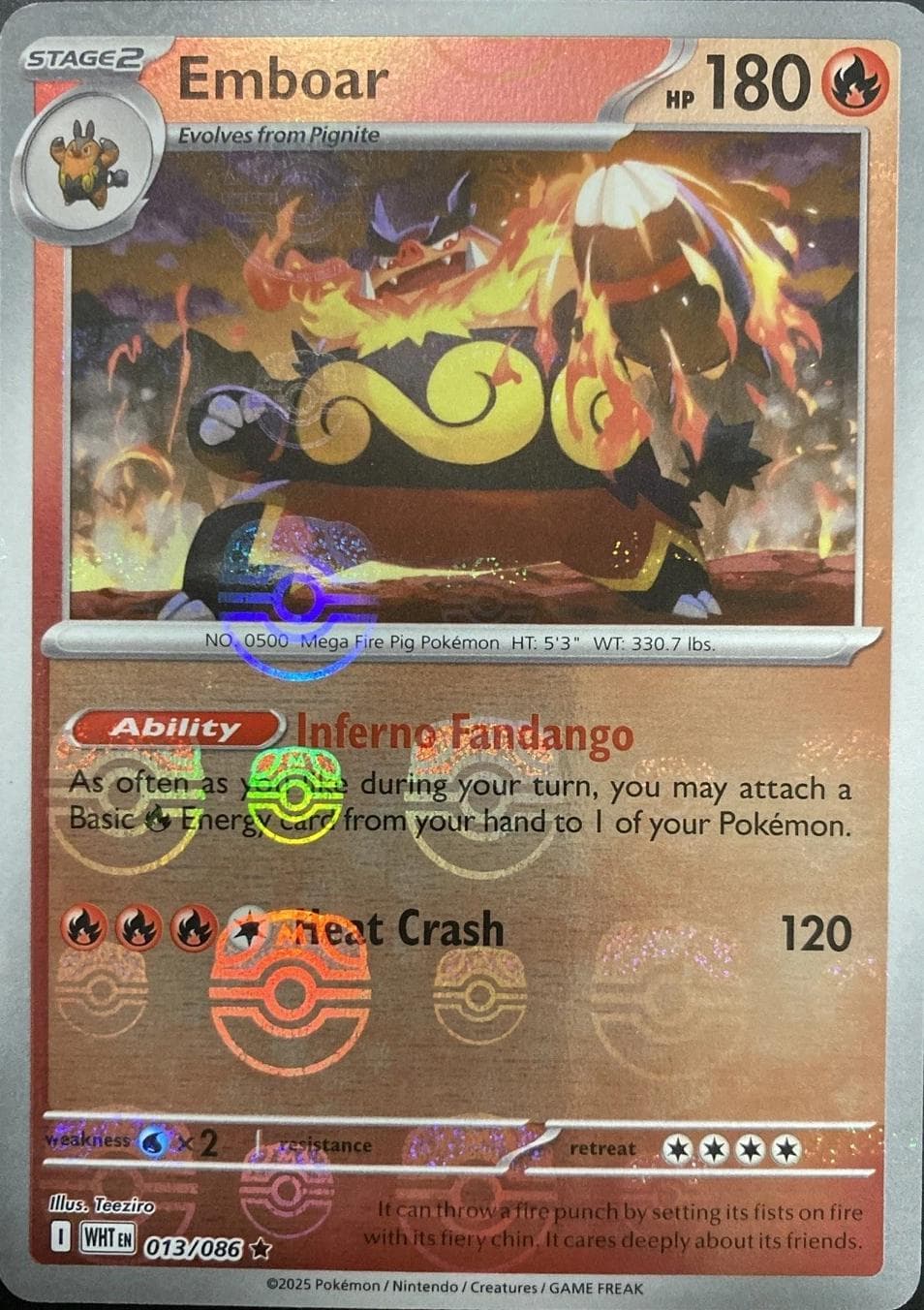 Emboar [Master Ball] #13 — Pokemon White Flare