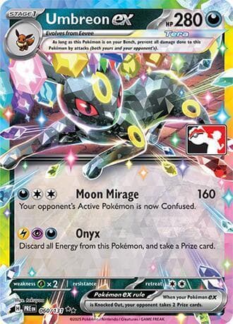 Umbreon Ex [Prize Pack] #60 — Pokemon Prismatic Evolutions