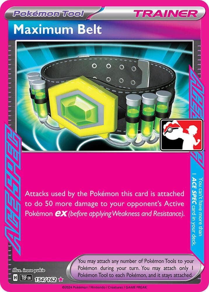 Maximum Belt [Prize Pack] #154 — Pokemon Temporal Forces