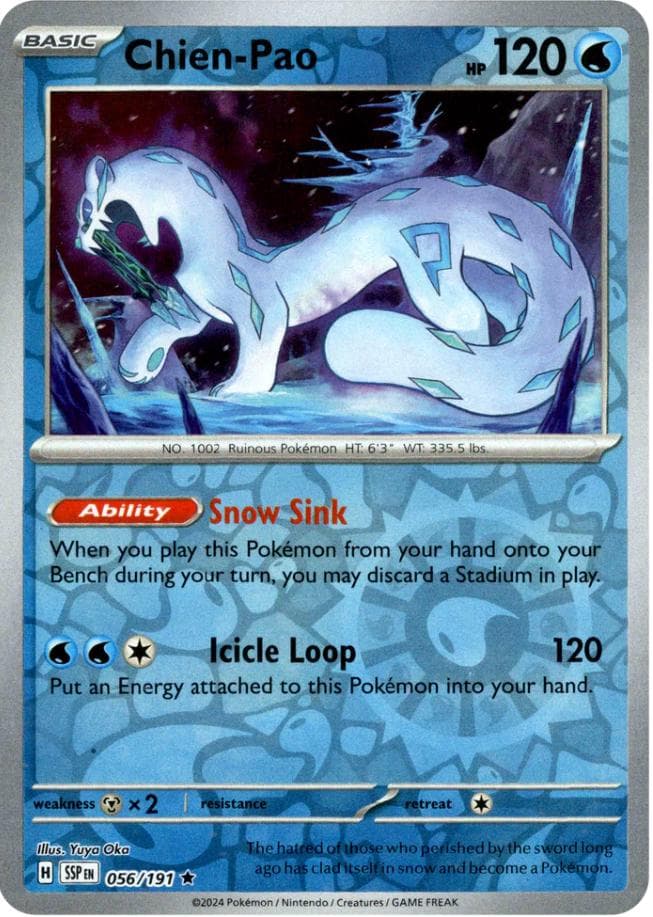 Chien-Pao [Reverse Holo] #56 — Pokemon Surging Sparks