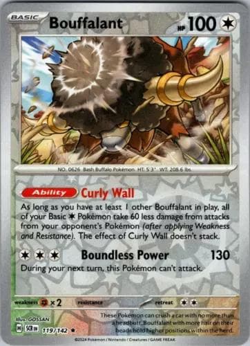 Bouffalant [Reverse Holo] #119 — Pokemon Stellar Crown
