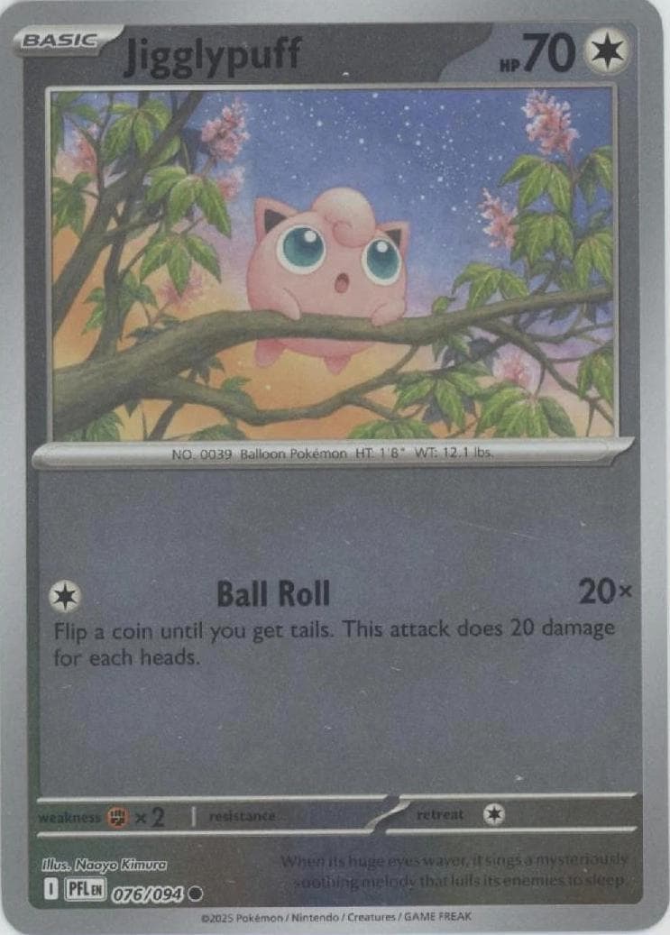 Jigglypuff [Reverse Holo] #76 — Pokemon Phantasmal Flames