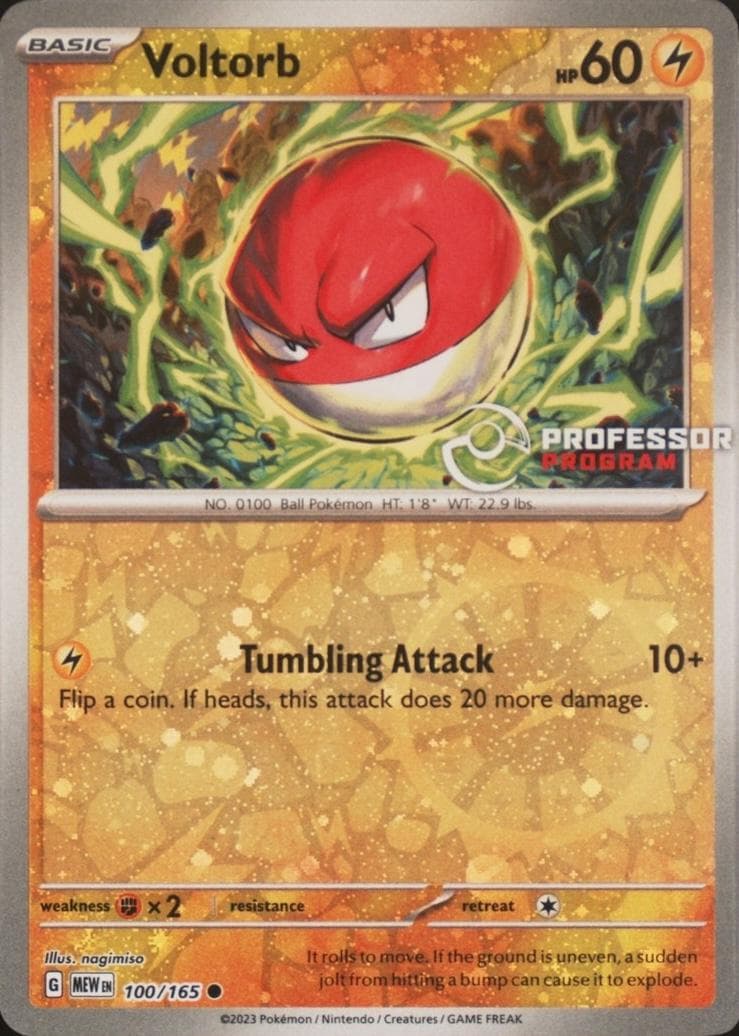 Voltorb [Cosmos Professor Program] #100 — Pokemon Scarlet & Violet 151