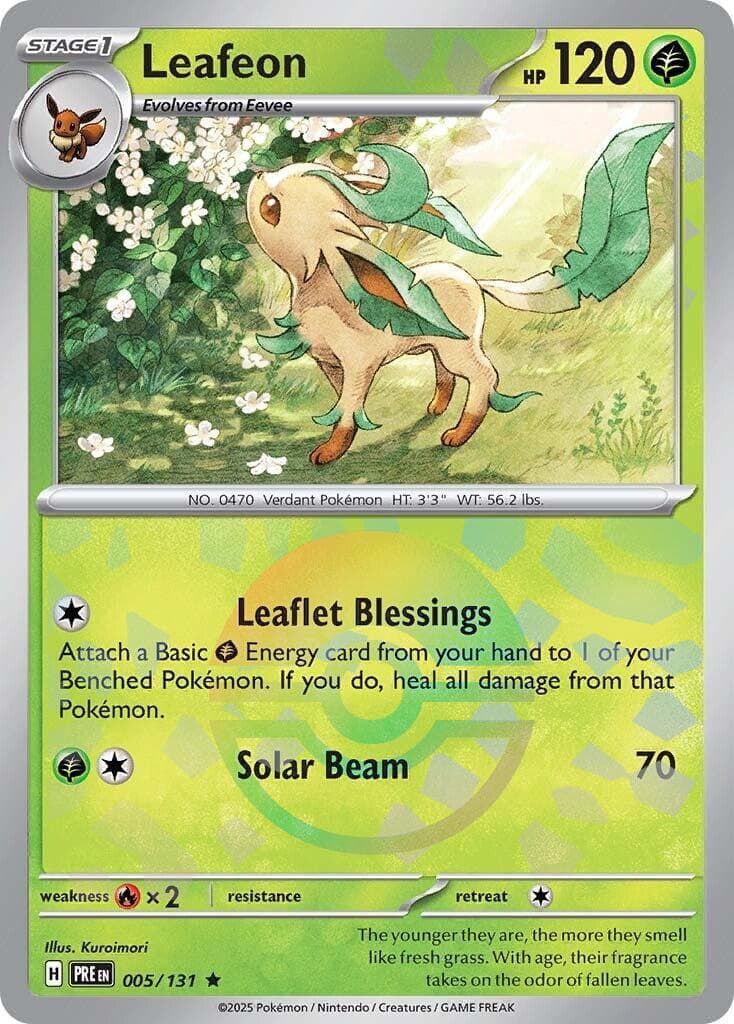 Leafeon [Poke Ball] #5 — Pokemon Prismatic Evolutions