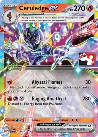 Ceruledge Ex [Prize Pack] #36 — Pokemon Surging Sparks